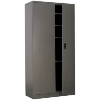 image of Sealey 4 Shelf Floor Cabinet Grey