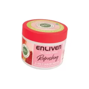 image of Enliven Fruits Watermelon & Pomegranate 3 in 1 Hair Mask