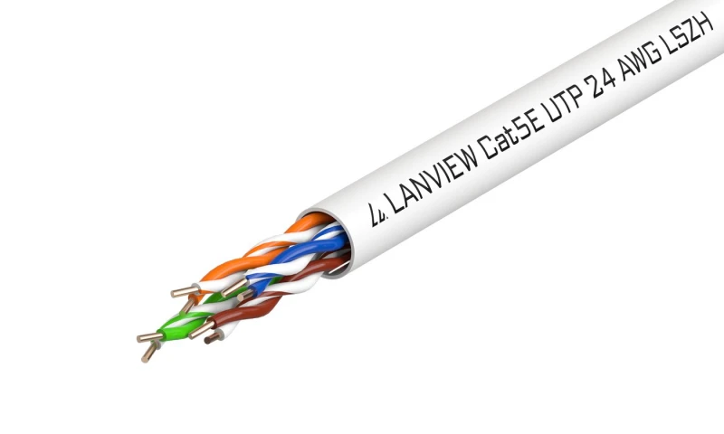 Image of Lanview LVN122014 networking cable White 305 m Cat5e U/UTP (UTP)
