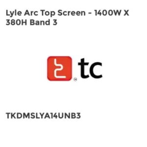 Image of TC Group Lyle Arc Top Screen - 1400W x 380H Band 3