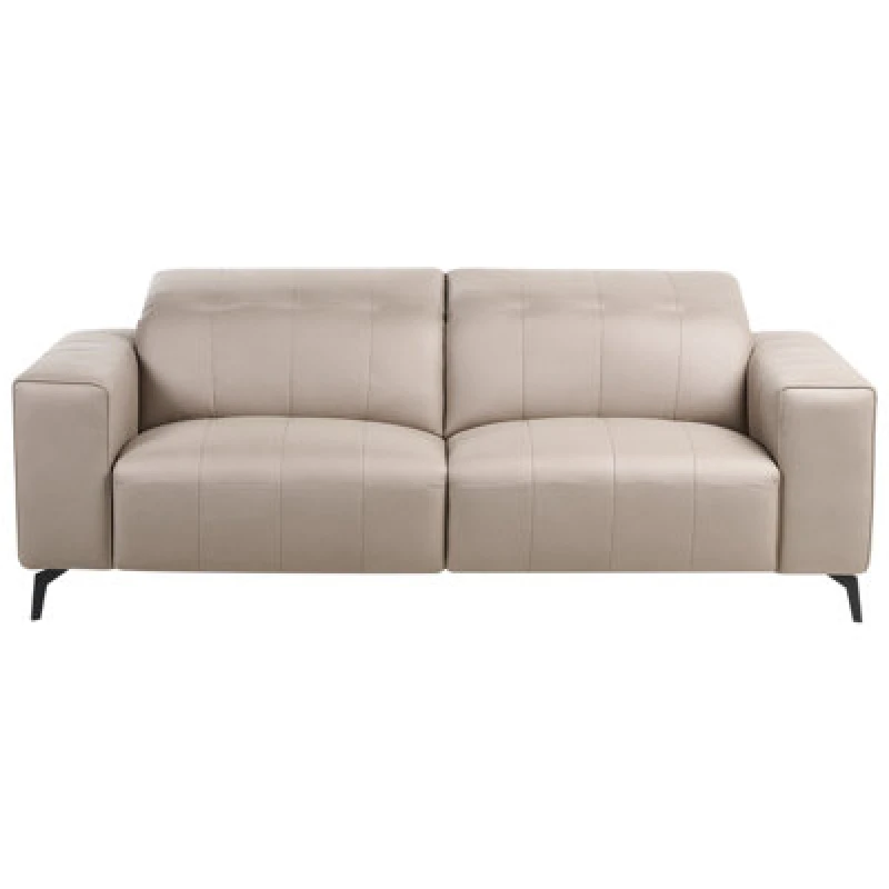 Image of Beliani Sofa 3 Seater Ommel Faux Leather Taupe