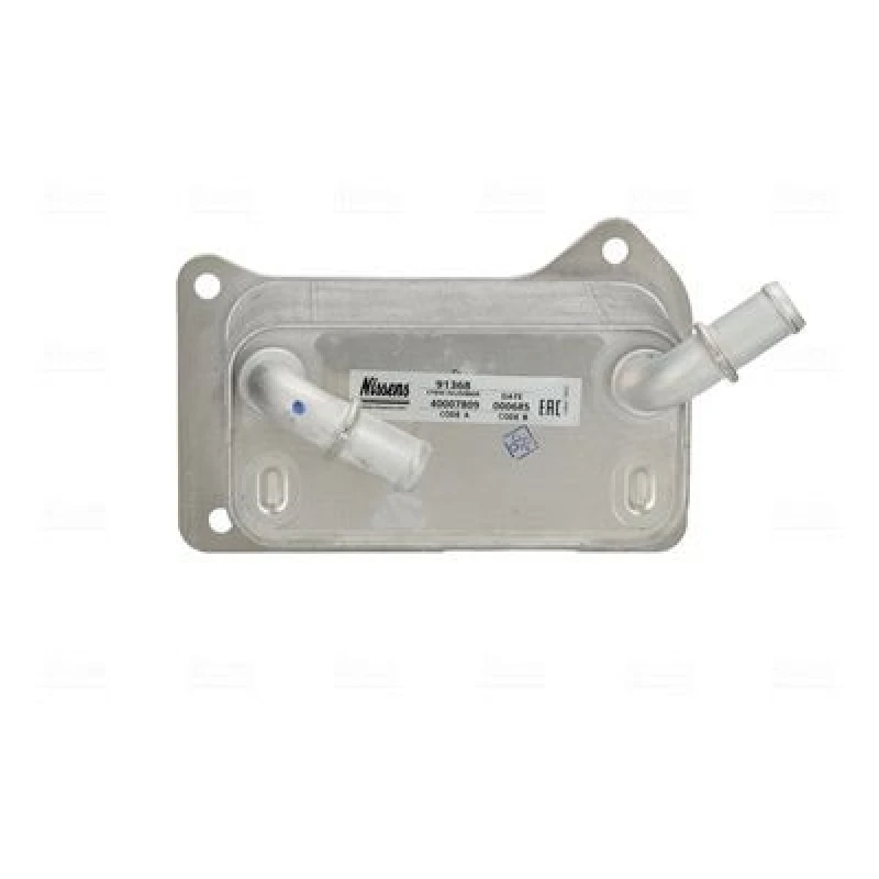 Image of NISSENS 91368 Oil Cooler without gaskets/seals, without filter Aluminium Oil Cooler,engine oil (469)