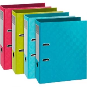 Image of Exacompta Lever Arch File 1928 70 mm Cardboard 2 ring A4 Assorted