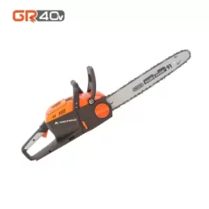 image of Yard Force 40V Cordless 35Cm Oregon Bar Chainsaw Body Only - Orange & black