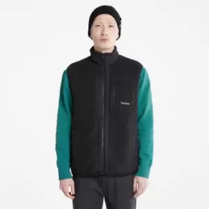 Image of Timberland High-pile Fleece Gilet For Men In Black Black, Size XXL