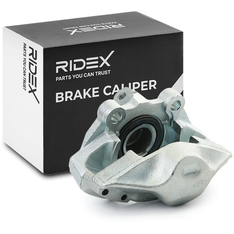 Image of RIDEX 78B0374 Brake caliper Front Axle Grey Cast Iron Brake Caliper (78)