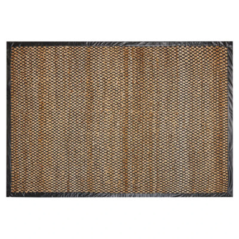 Image of Beliani Rug Gerce Black 140 X 200 Cm Jute