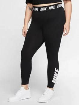 image of Nike NSW Club Legging (Curve) - Black, Size 22-24=2X, Women