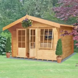 image of Shire Hale 12ft x 10ft Log Cabin