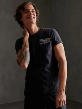 Image of Superdry Workwear Uniform T-Shirt, Navy Size M Men