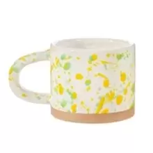 image of Yellow and Green Splatterware Mug