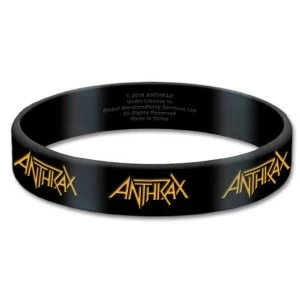 image of Anthrax - Logo Gummy Wristband