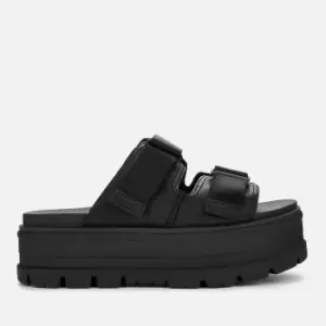 image of UGG Womens Clem Flatform Sandals - Black - UK 7