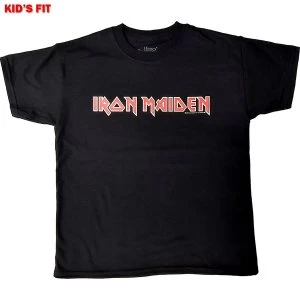 Image of Iron Maiden - Logo Kids 11 - 12 Years T-Shirt - Black