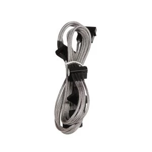 Image of BitFenix Alchemy Molex to SATA 45CM power extension - Grey/Silver