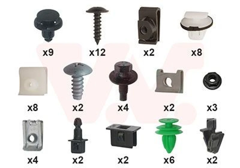 Image of VAN WEZEL Mounting Kit, bumper VAN WEZEL 3372794