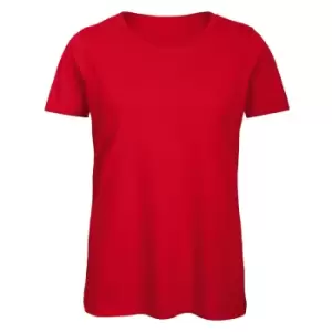 Image of B&C Womens/Ladies Favourite Organic Cotton Crew T-Shirt (XS) (Red)