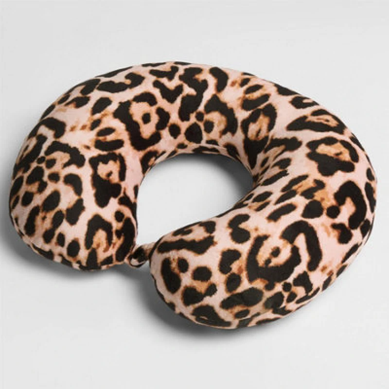 Image of OHS OHS Neck Pillow Travel Support U Shape Soft Head Rest Cushion in Natural Natural One Size Unisex 5027434208517