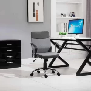 Image of Castle Linen Office Chair, Grey