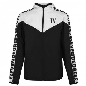 Image of 11 Degrees Odin Wind Breaker Jacket - Black & White
