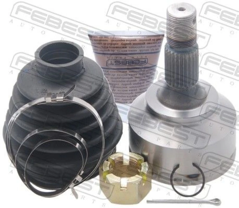 Image of FEBEST 2510-30720 CV Joint Front Axle Joint Kit,drive shaft (5)