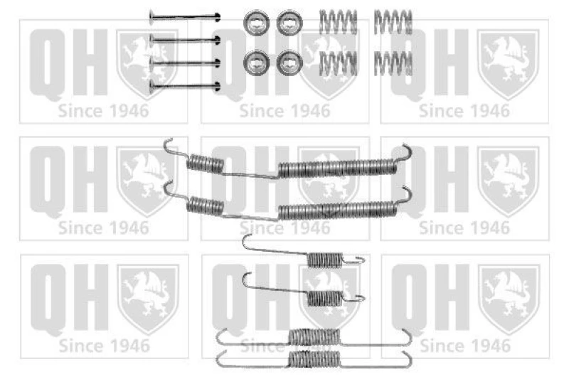Image of QUINTON HAZELL Brake shoe fitting kit QUINTON HAZELL BFK399