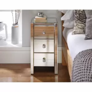 Image of Furniture Box Murano Mirrored Bedside Table