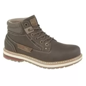 Image of Route 21 Mens 6 Eyelet Ankle Boot (10 UK) (Dark Brown)
