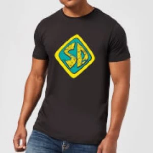 image of Scooby Doo Emblem Mens T-Shirt - Black