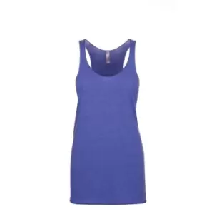 Image of Next Level Womens/Ladies Tri-Blend Racer Back Tank Top (XS) (Vintage Royal Blue)