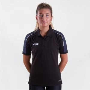 image of VX-3 Pro Polo Shirt Womens - Black/Charcoal