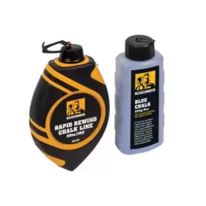 Image of Roughneck Rapid Rewind Chalk Line Reel Set 30m