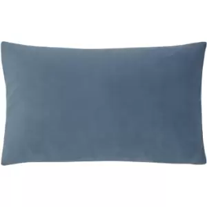 image of Sunningdale Velvet Rectangular Cushion Wedgewood