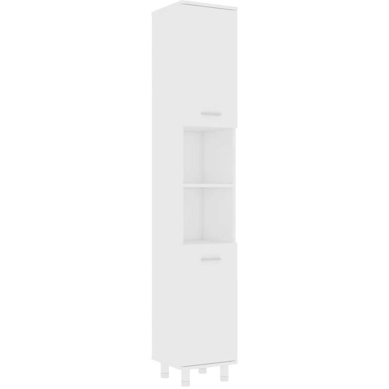 Image of VIDAXL Vidaxl - Bathroom Cabinet White 30x30x179cm Engineered Wood 8720286133699