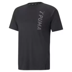 Puma Fitted Short Sleeve T Shirt Mens - Black