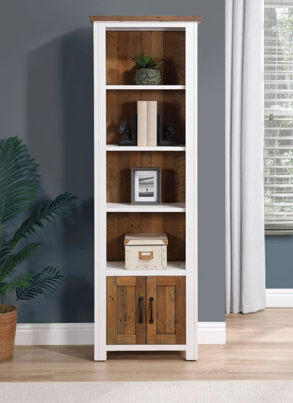 Image of Baumhaus Splash of White - Narrow Bookcase White Unisex