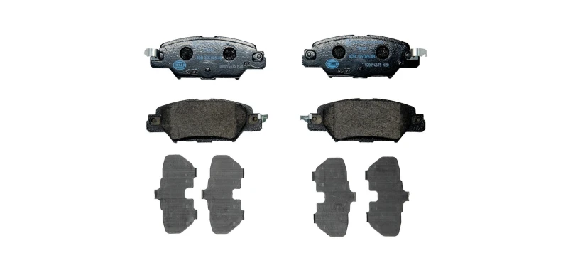 Image of HELLA Brake pad set HELLA 8DB 355 025-461