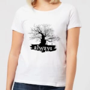 Image of Harry Potter Always Tree Womens T-Shirt - White - 3XL