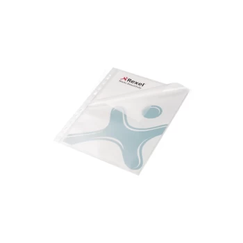 Image of Premium A4 Punched Pockets, Anti-slip, Top & Left Opening, Embossed, Pack of 10 - Outer Carton of 10