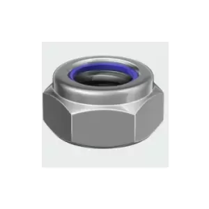 Image of NT10SS T Nylon Nut DIN 985 Stainless Steel M10 Box of 100 - Timco