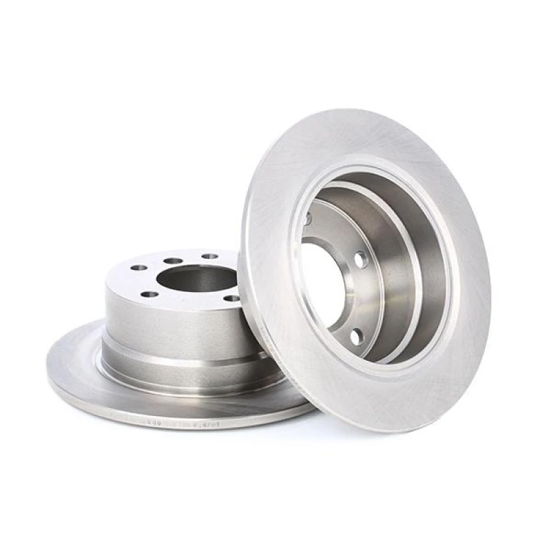 Image of RIDEX 82B0500 Brake disc Rear Axle, solid, Cast Iron, Uncoated, Untreated, without bolts/screws Cast Iron Brake Disc (82)