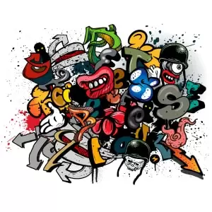 Image of Origin Murals Spray Paint Multi Wall Mural - 3.5m x 2.8m