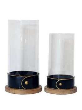 image of Arthouse Set 2 Glass Candle Holders