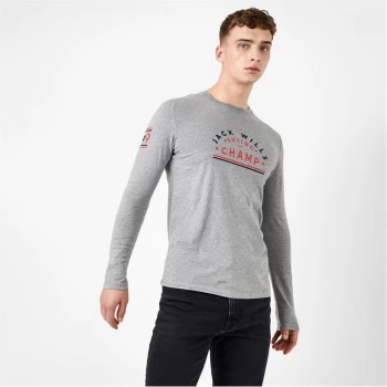 Jack Wills Maxwell Long Sleeve T-Shirt - Grey Marl