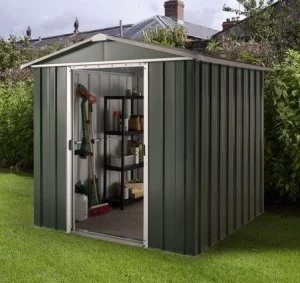 Image of Yardmaster Deluxe Metal Shed with Support Frame - 6 x 4ft