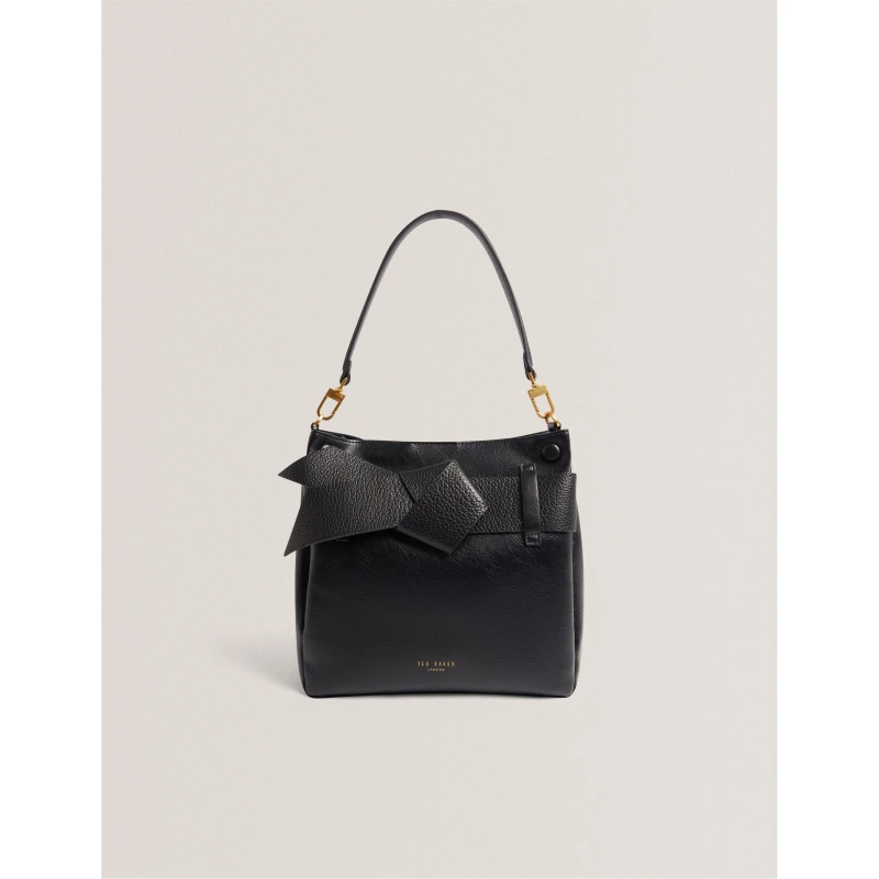 Image of Ted Baker Womens Bow Shoulder Bag Black female One Size