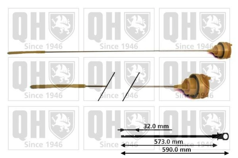 Image of QUINTON HAZELL Oil Dipstick QUINTON HAZELL QOD120