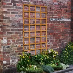 Image of Forest Garden Heavy Duty Trellis 180cm x 90cm (5 Pack) in Golden Brown Timber