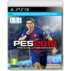 Image of Pro Evolution Soccer PES 2018 PS3 Game