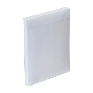 Image of Plus Fabric Envelopes Peel and Seal Gusset 25mm 120gm2 White C4 324mm x 229mm 1 x Pack of 100